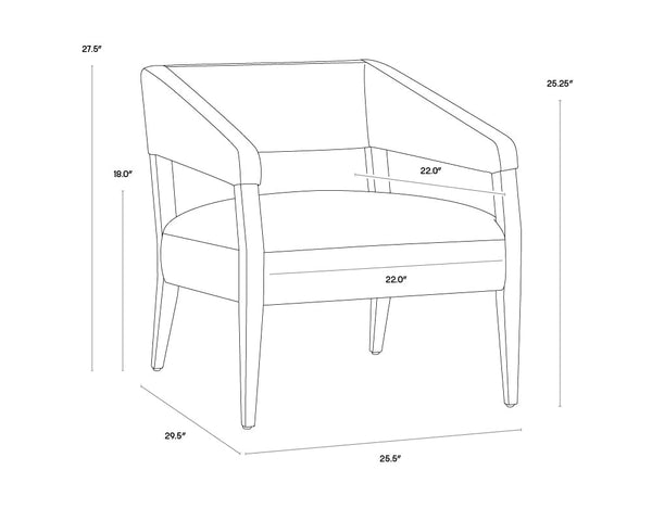 CARLYLE LOUNGE CHAIR