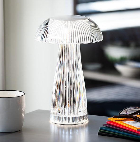 RIB MUSHROOM LED TABLE LAMP