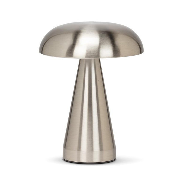 METALLIC MUSHROOM LED TABLE LAMP