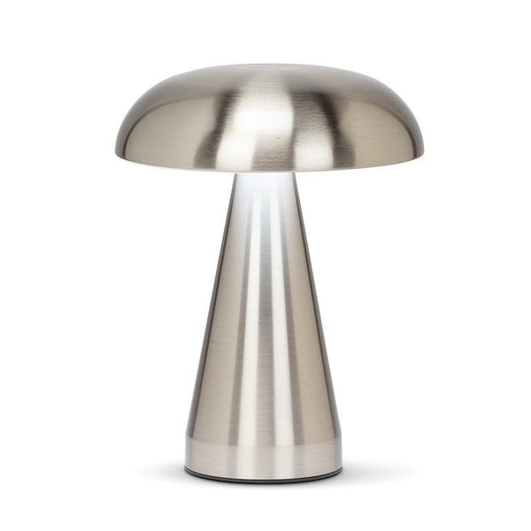 METALLIC MUSHROOM LED TABLE LAMP