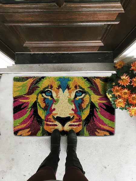 ABSTRACT LION DOOR MATT