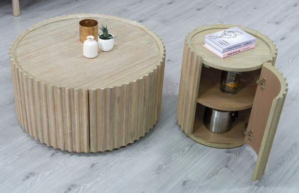 OASIS HIDDEN DOOR SIDE TABLE