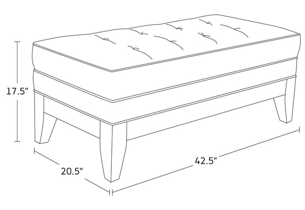 LINE TUFFED BENCH